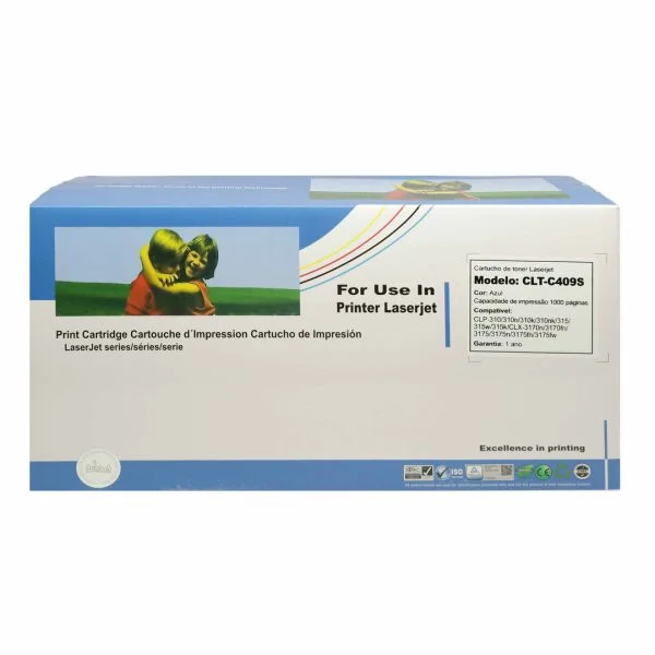 Cartucho de Toner Compatível SAMSUNG CLP315/C409 CYAN