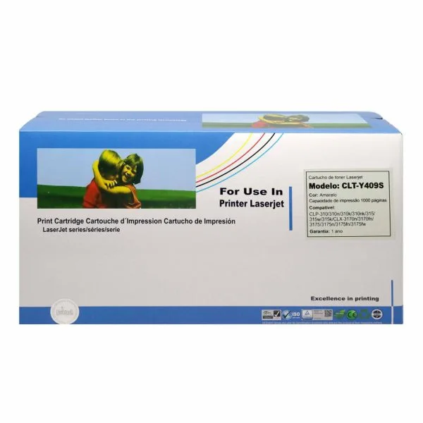 Cartucho de Toner Compatível SAMSUNG CLP315/Y409 YELLOW