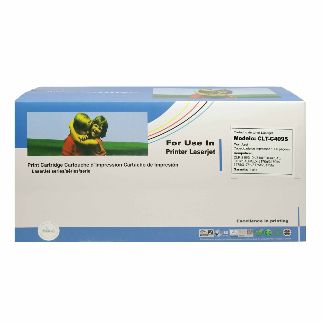 Cartucho de Toner Compatível SAMSUNG CLP315/C409 CYAN
