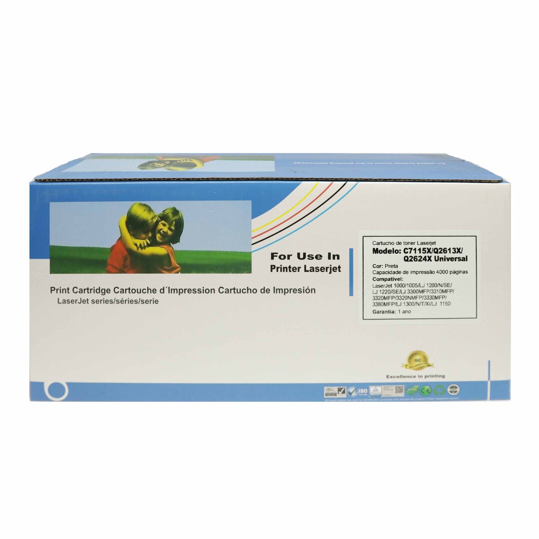 Cartucho de Toner Compatível HP Q2613X/7115X/Q2624X