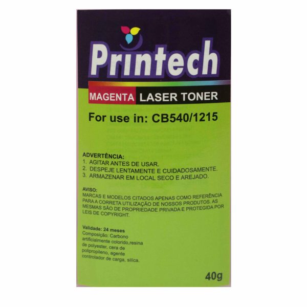 Pó de Toner Compatível HP 543A/323A/213A 1215 MAGENTA - Imagem 2
