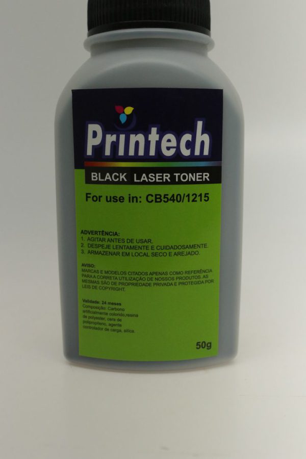 Pó de Toner Compatível HP 540A/320A/210A 1215 BLACK - Imagem 6