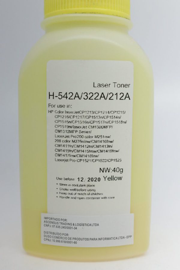 Pó de Toner Compatível HP 542A/322A/212A 1215 YELLOW - Imagem 6